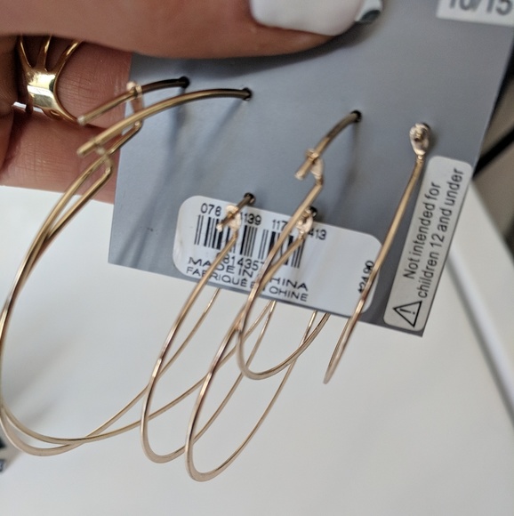NWT Express hoop earrings bundle - Picture 3 of 3